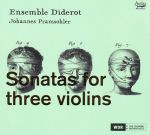 Sonaten für drei Violinen und Basso continuo von Sommer, Fontana, Pachelbel, Torelli, Purcell, Fux, Baltzar, Hacquart u. a.